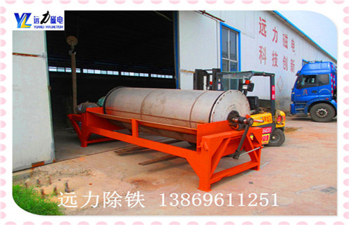 永磁筒式磁选机，安徽顺流永磁筒式磁选机_结构工作原理图_安徽顺流永磁筒式磁选机怎么处理如何调整及工艺流程图